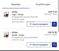 Café KIMBO - 200 capsules, compatibles avec Lavazza