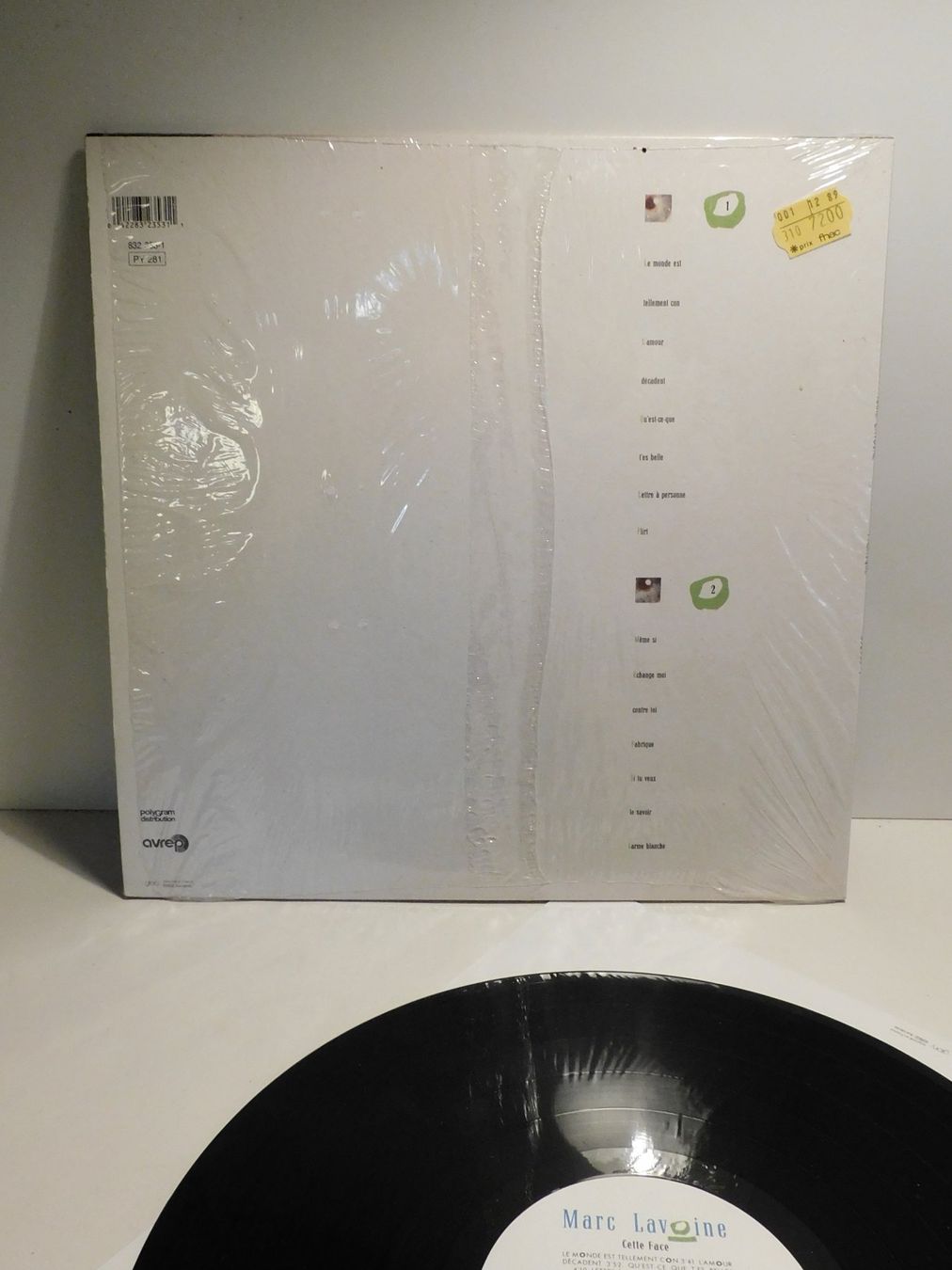 Dischi in vinile: LP Marc Lavoine - Cette Face - 1987 -   Schallplatte LP – Usato da Sursee venduto da 76 2