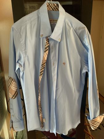 Hemd *1959 Torino *Hellblau* Slimfit Elastan * Grösse XL