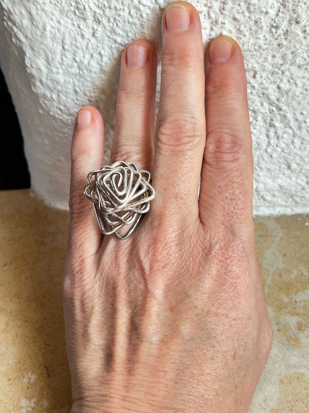 Ringe: Silberdraht Ring TRIANGEL ( Grösse 54/17) – Gebraucht aus Dittingen von Bijoubelle 1