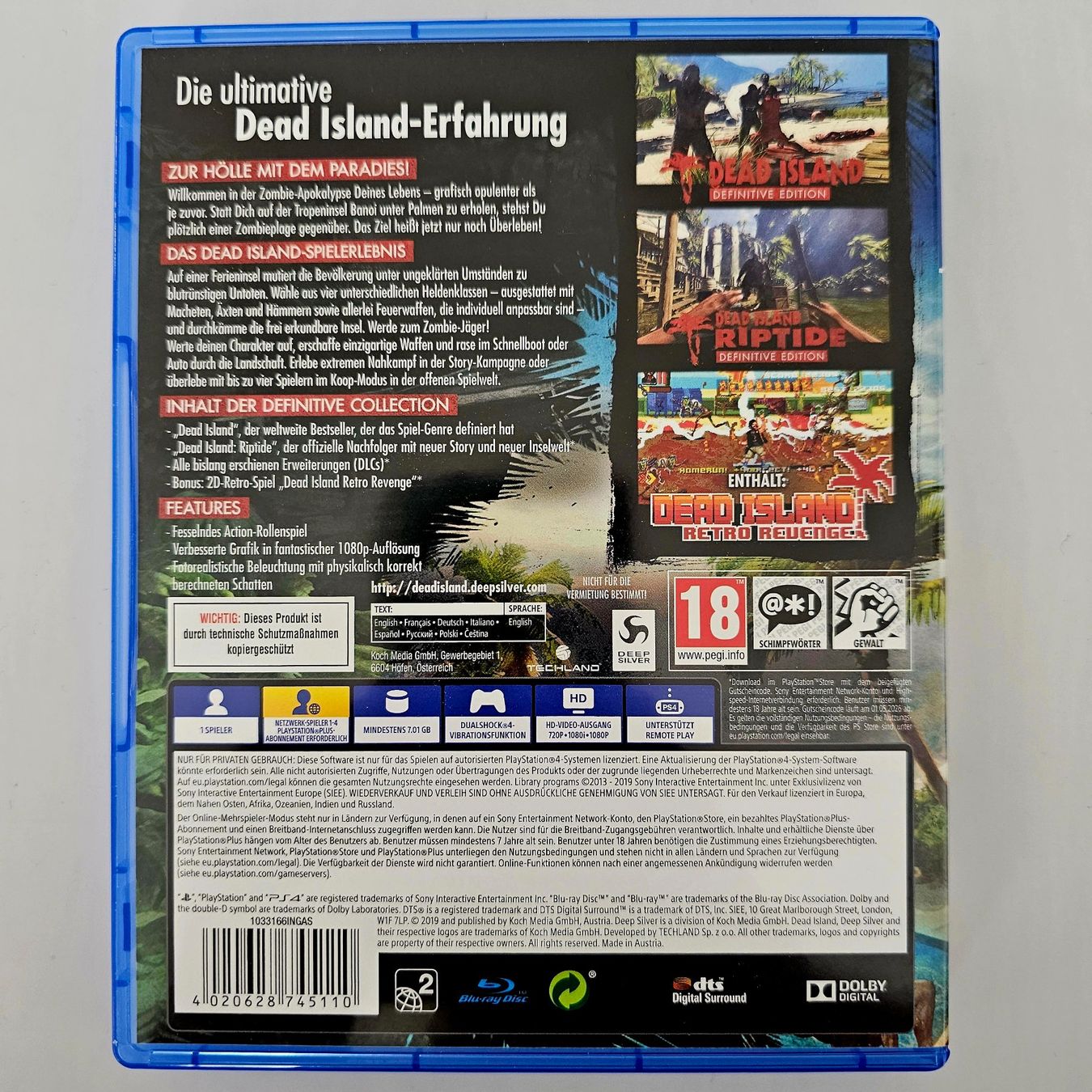 Sony Giochi: Dead Island Definitive Edition (PS4) – Usato da Holziken venduto da Miglioregamesnmore 1