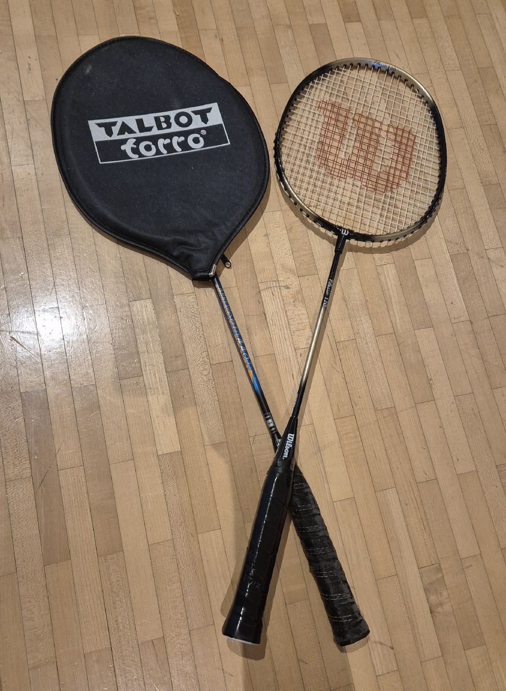 Wilson Racchette: 2 Badmintonschläger Wilson und Talbot Torro – Usato da Baar venduto da Insch81 1