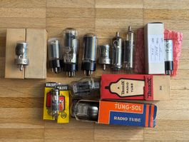 Alte Röhren Mullard GZ 32 34 Philips Valvo Telefunken Radio