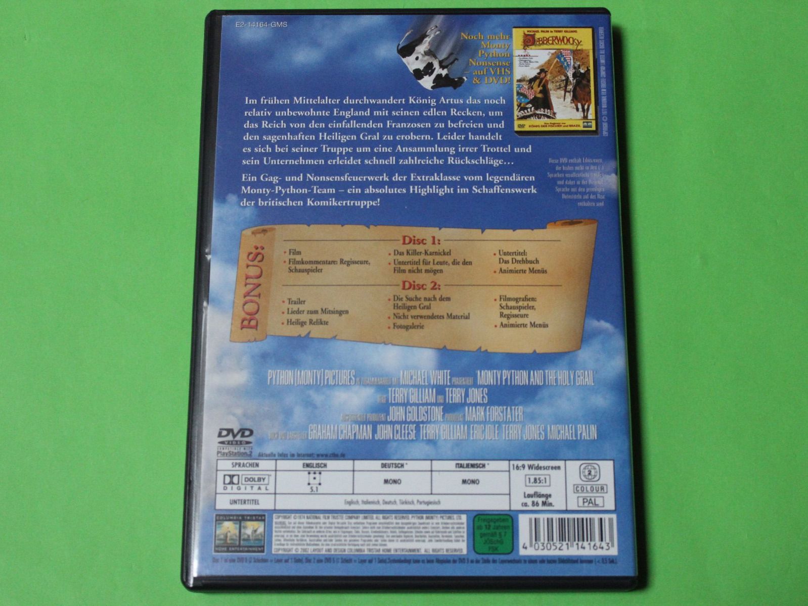 Tutti i DVDs: Monty Python: Die Ritter der Kokosnuss (Special) KULT! 2DVD – Usato da Tübach venduto da JamesStone 3