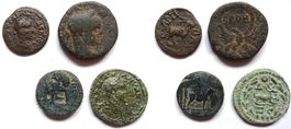 lot 4 roman provincial coins (2-3rd century AD)