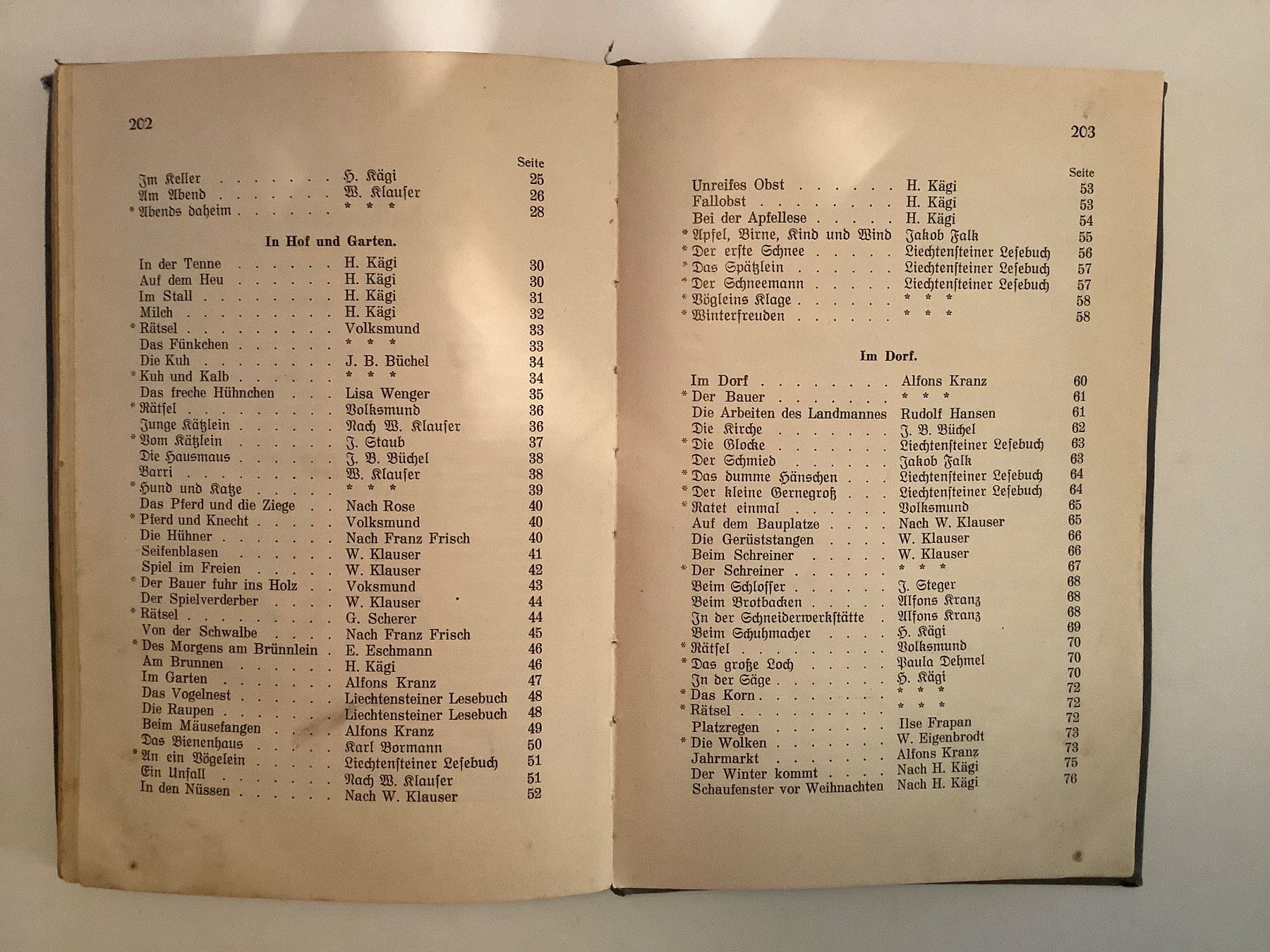 Libri: Antikes Lesebuch von 1935 – Usato da Triesen venduto da boston7 2