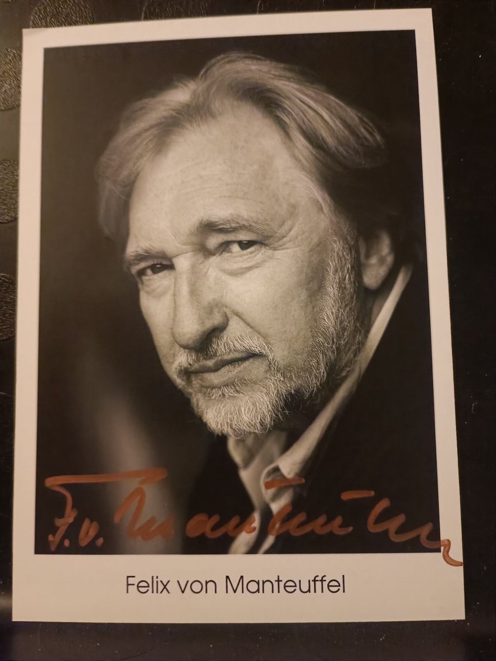 Autogramme: Felix von Manteuffel - handsigniert – Gebraucht aus Menziken von Artographs