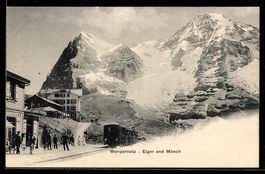 Wengernalp, Ortspartie mit Bergbahn, Eig