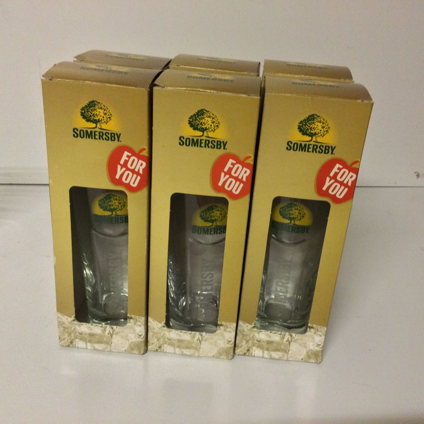 Feldschlösschen Gläser: Somersby Glas – Neu und originalverpackt aus Achseten von polarw