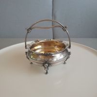1874-1898 USA " Rogers & Bro " versilberte kleine Brautkorb