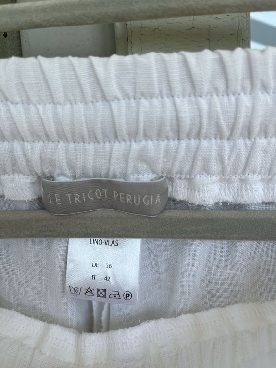 Pantalons: Pantalon lin blanc Le Tricot Perugia, taille 36/38 (42IT) – D'occasion à Fribourg par plenilunios 3