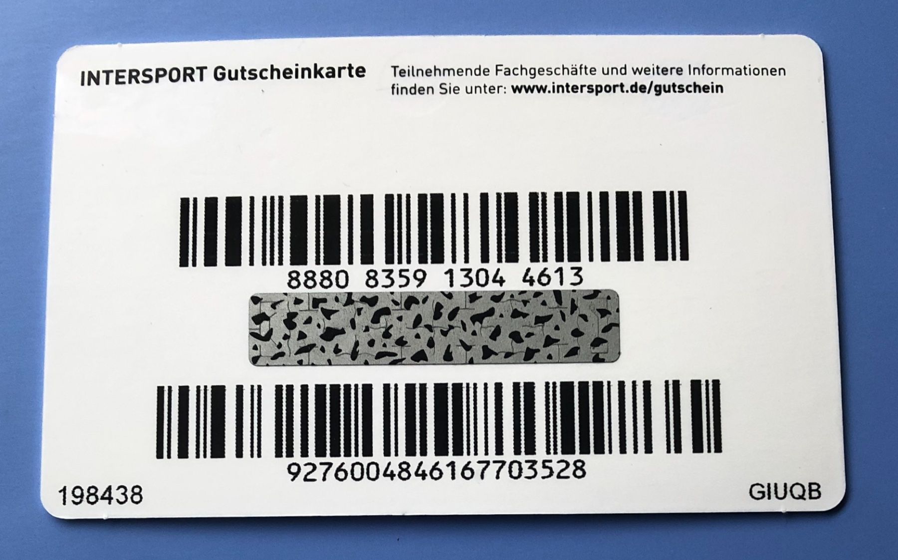 Karten: INTERSPORT  Geschenkkarten – Gebraucht aus Aarau von Angi-007 1