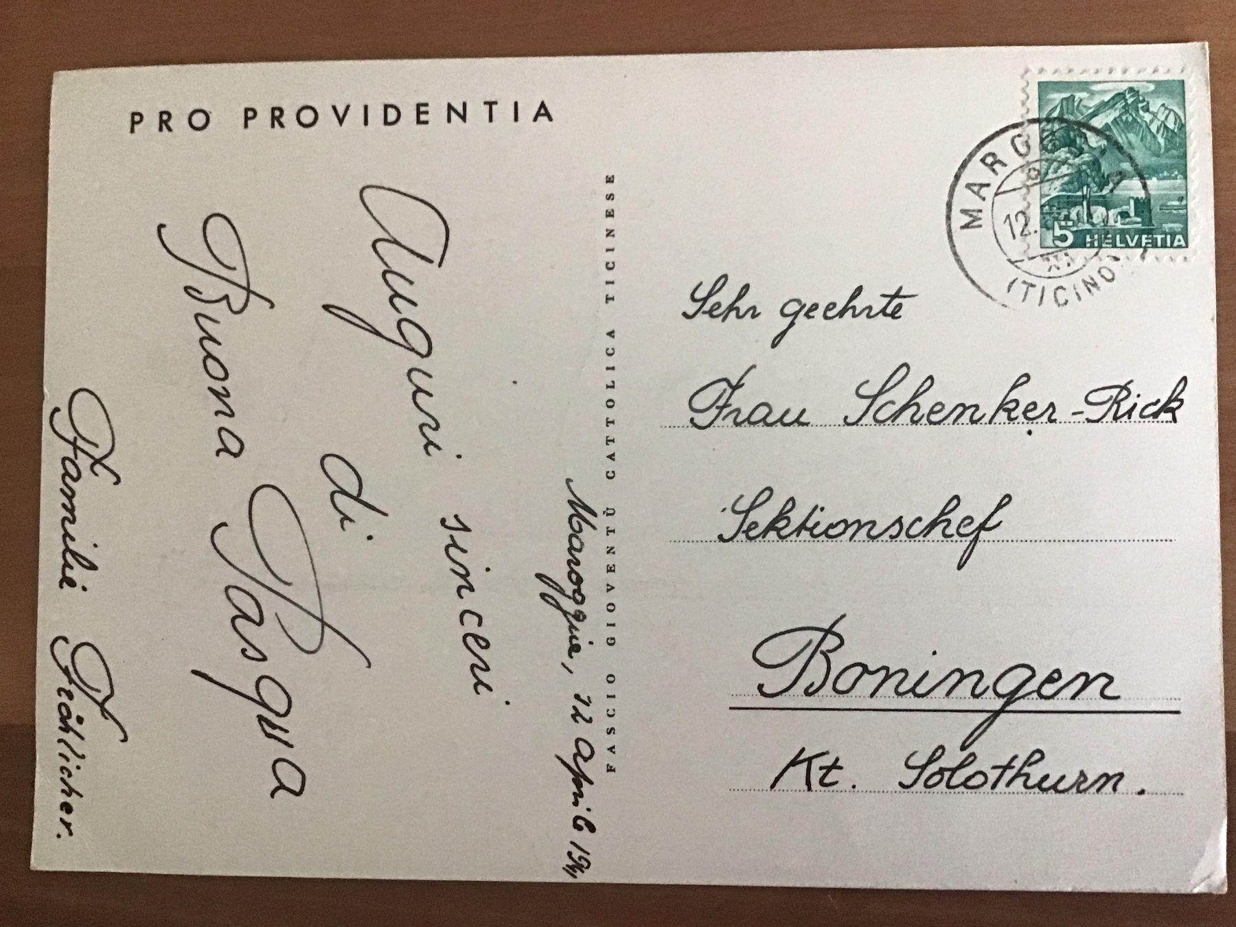 Cartoline postali: 650 Jahre Schweiz – Difettoso da Kirchenthurnen venduto da Gluecksbrief 1