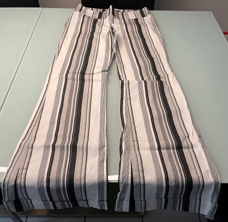 Stoffhose gestreift