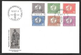 FDC OMS (D VI) Serie 26 - 31 ET Genève 16.9.1957
