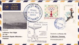 Erstflug Lufthansa Bukarest - München 1967
