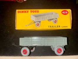Dinky Toys Large Trailer Remorque Grise/Rouge Réf. 428 - OVP