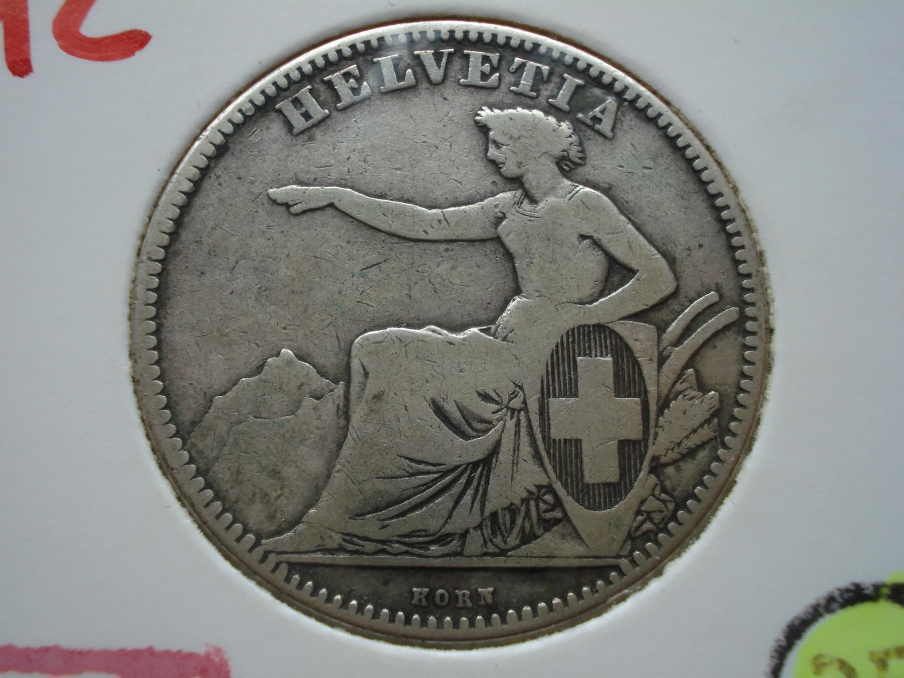 Tutti le monete: (92)  2 Franken  1863 – Usato da Erlach venduto da Net-Coins 1
