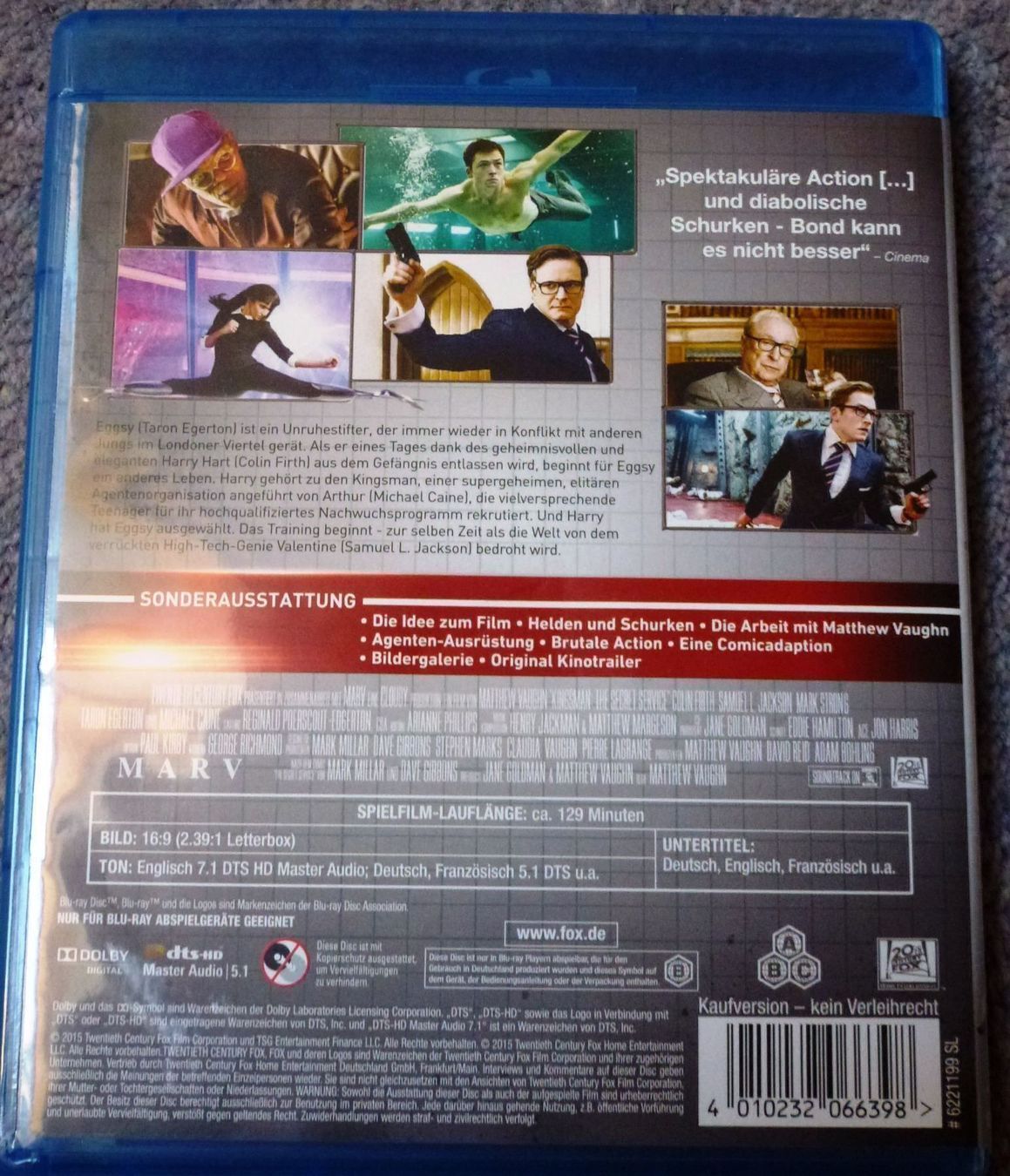 Tutti i DVDs: Kingsman - The Secret Service **BluRay** – Nuovo (secondo la descrizione) da Tübach venduto da JamesStone 2