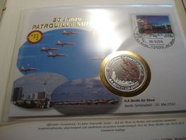 Medaillenbrief Patrouille Suisse, 2014, ILA Berlin Air Show