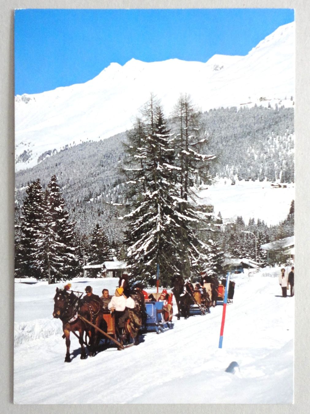Cartoline postali: Lenzerheide-Valbella, Pferdeschlittenfahrt – Usato da Fétigny venduto da Billy2miny