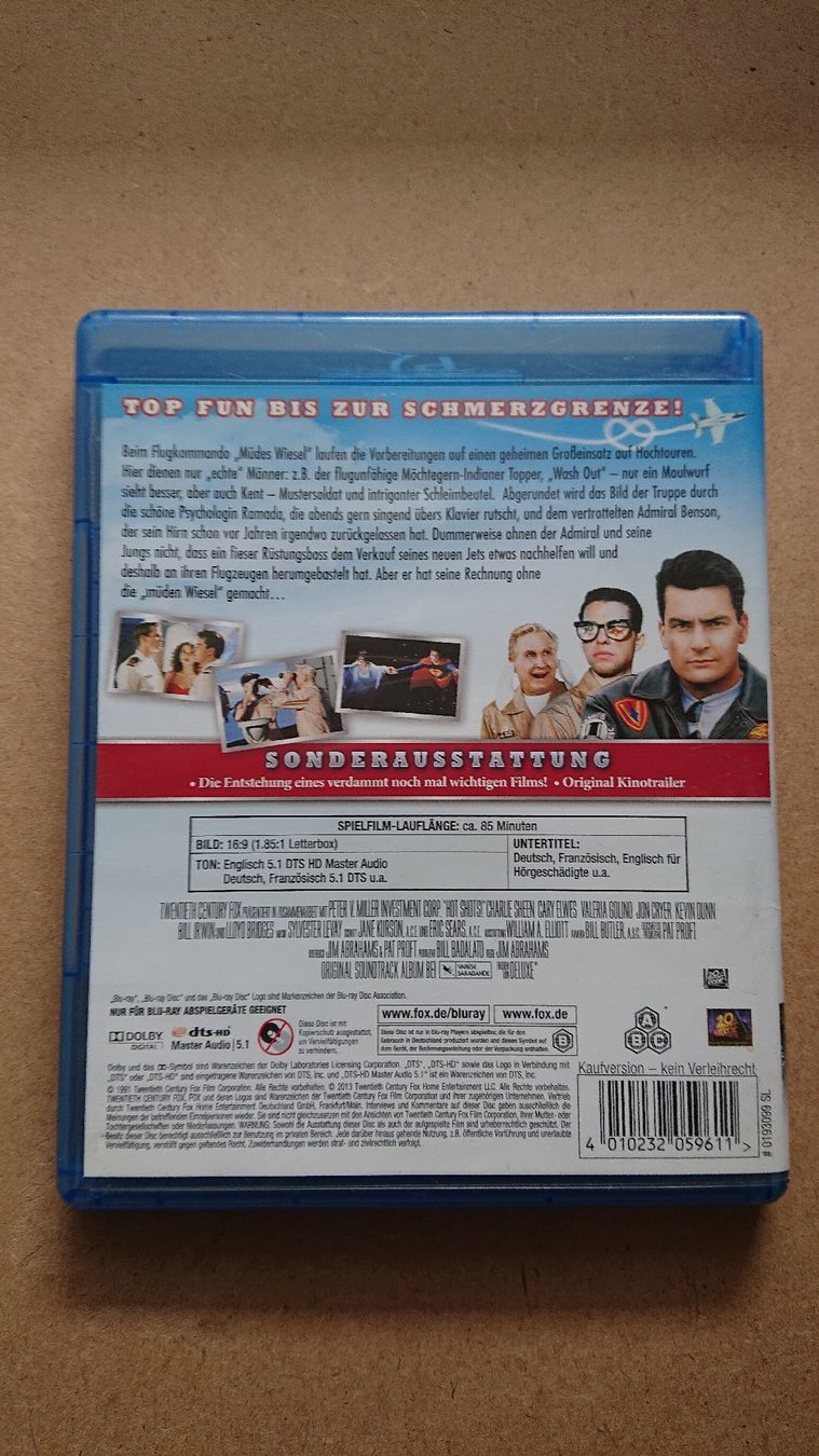 Tutti i DVDs: Hot Shots! Blu-ray Disc - – Usato da Chur venduto da FreakofRarity 1