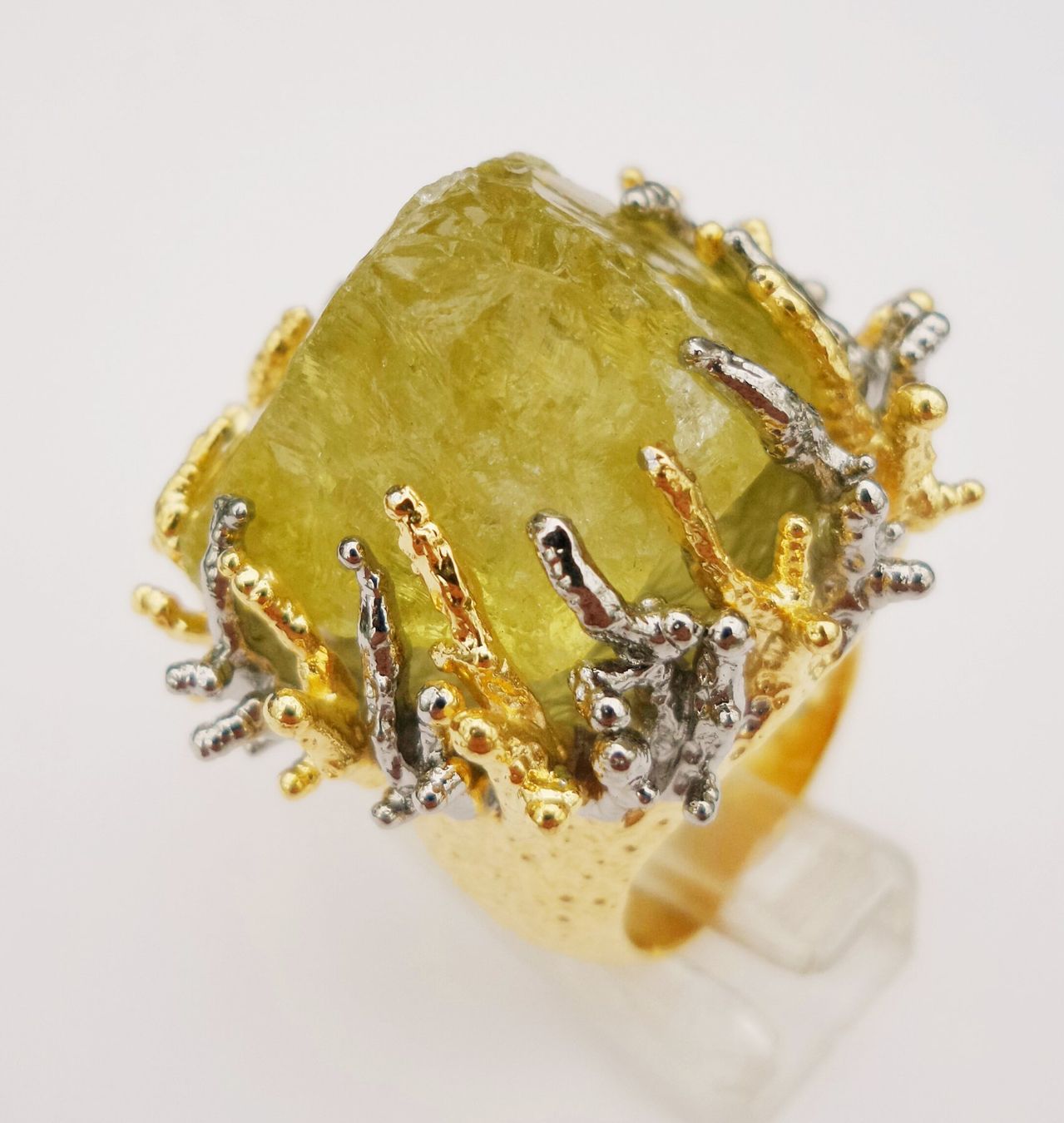 Ringe: Ungescliffener gelb-grüner Edelstein Ring – Neu (gemäss Beschreibung) aus Zürich von adriben 4