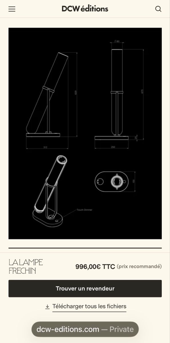Dcw Éditions Lampade: DCW Editions La Lampe Frechin – Usato da Zürich venduto da sal_rx2q 5