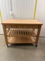 Servierwagen/Küchentrolley massiv Buche