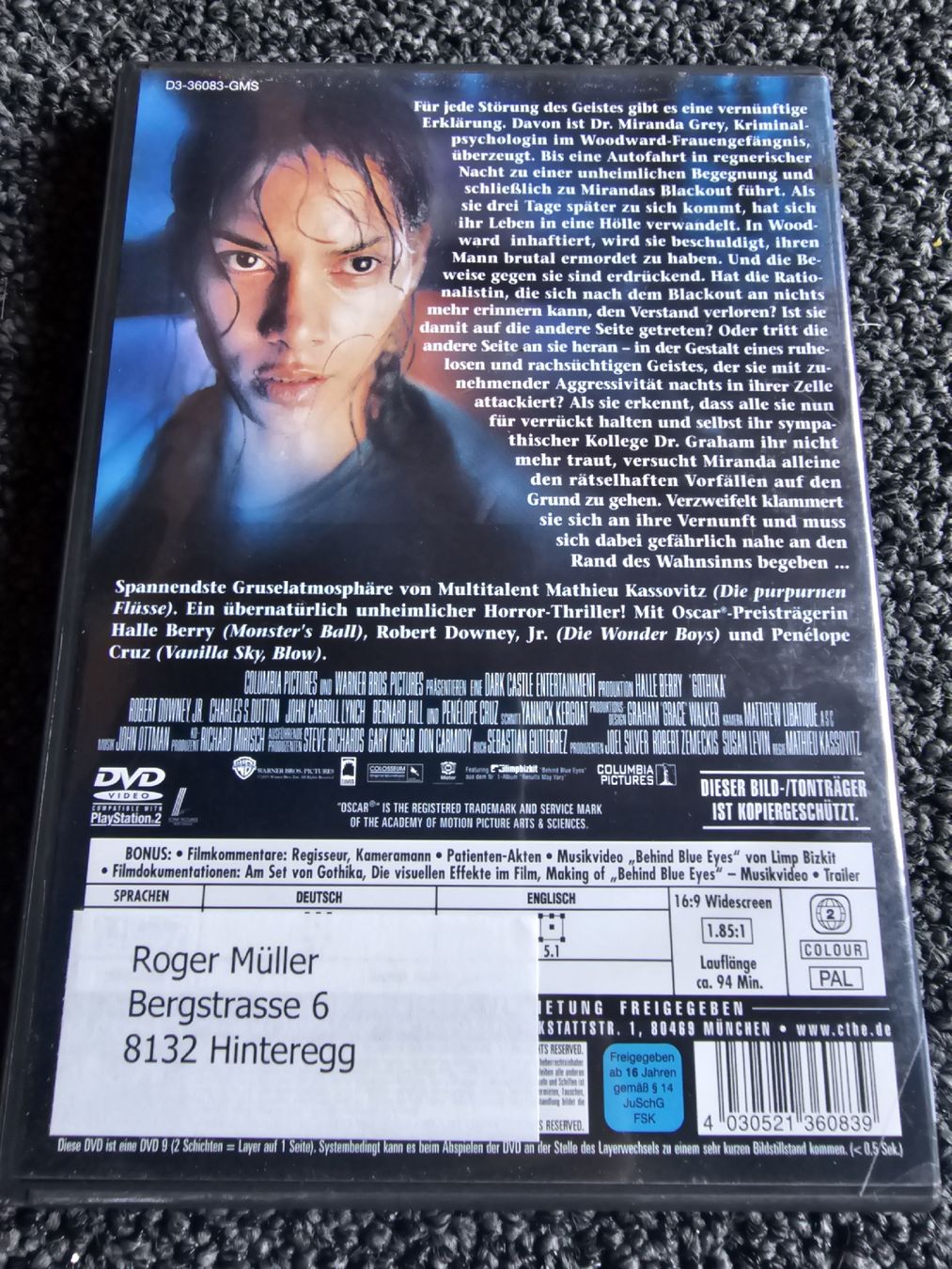 Tutti i DVDs: DVD Gothika (22768) – Usato da Ruswil venduto da jan_bxl5 1