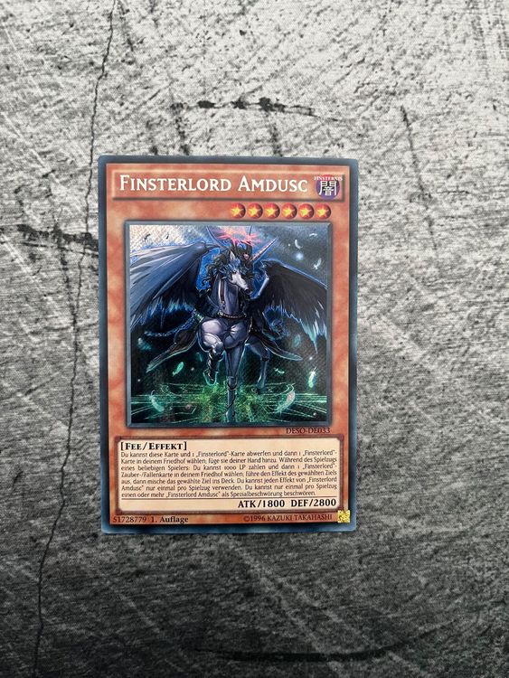 Finsterlord Amdusc (DESO-DE033), Secret Rare 1