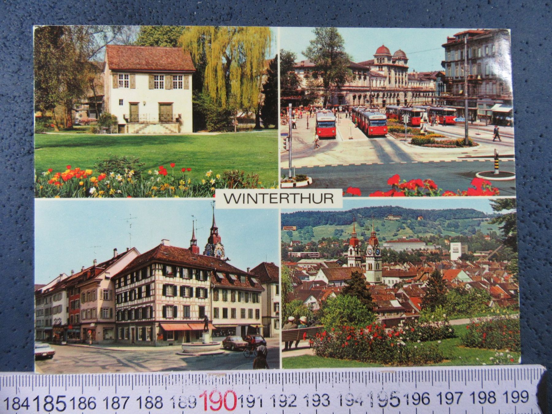 Ansichtskarten: WINTERTHUR 1978 TROLLEY-BUSSE BAHNHOF ZH AK – Gebraucht aus Ettingen von Hausi4711