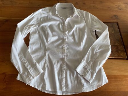 Elegante weisse Bluse Gr. 40