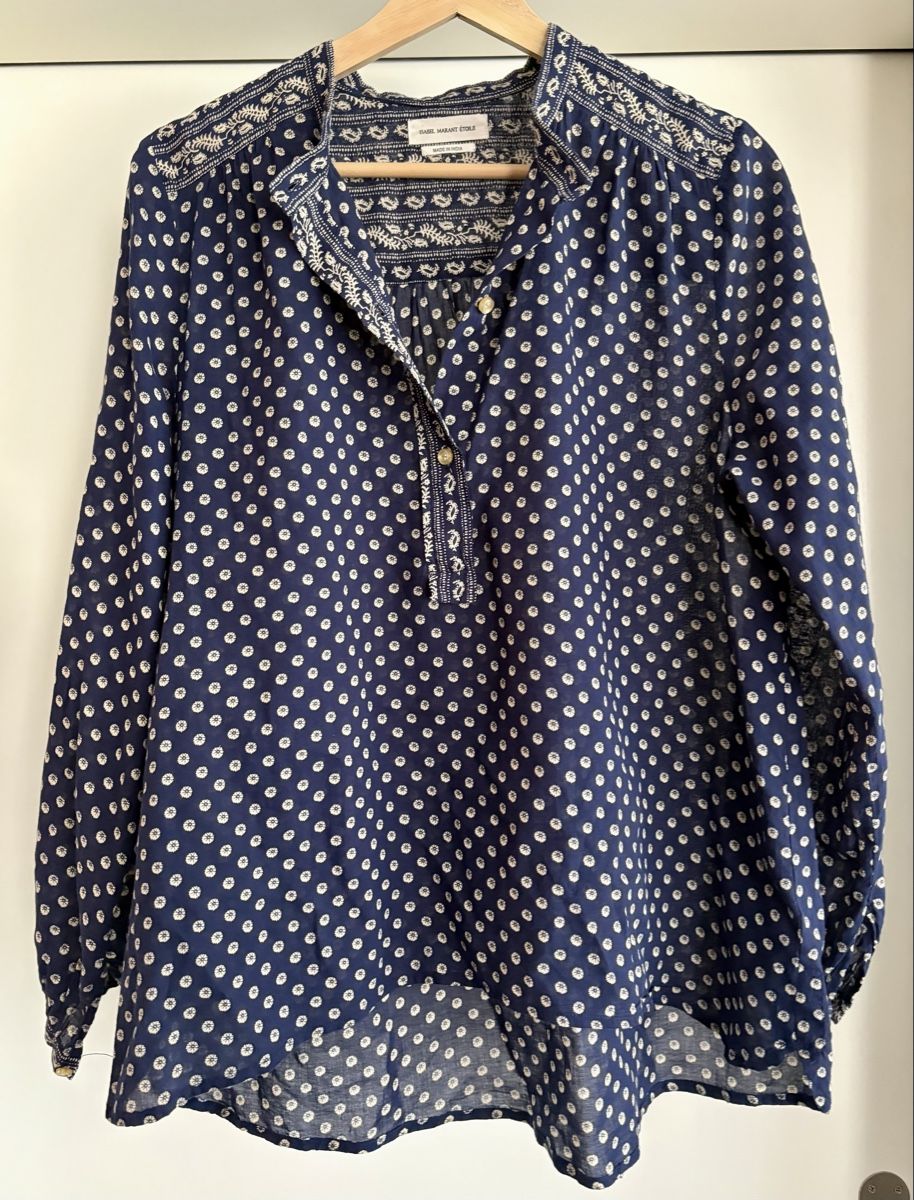 Isabel Marant Blusen: Blouse Isabel Marant Etoile blue patterned like new – Gebraucht aus Zürich von ron_t88f 4