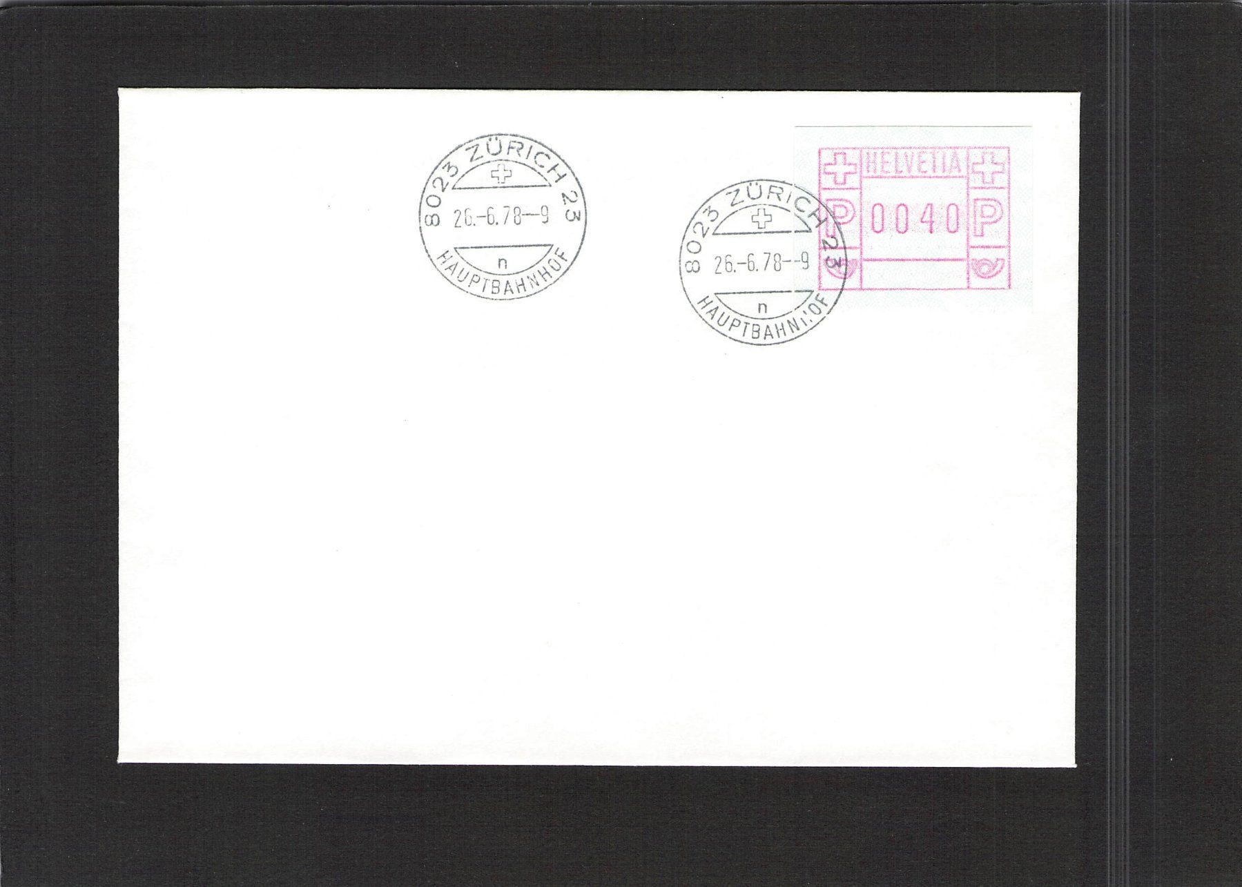 Alle Briefmarken: FDC Nr. 2 Automatenmarken 26.6.78 , Kat. 50.- – Gebraucht aus Reichenburg von Pipo-67