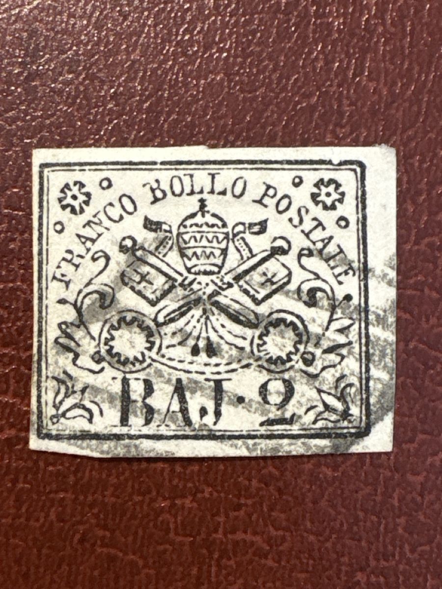 Alle Briefmarken: Timbre fiscal Vatican 2 Baj. 9 – Gebraucht aus Carouge GE von irma016
