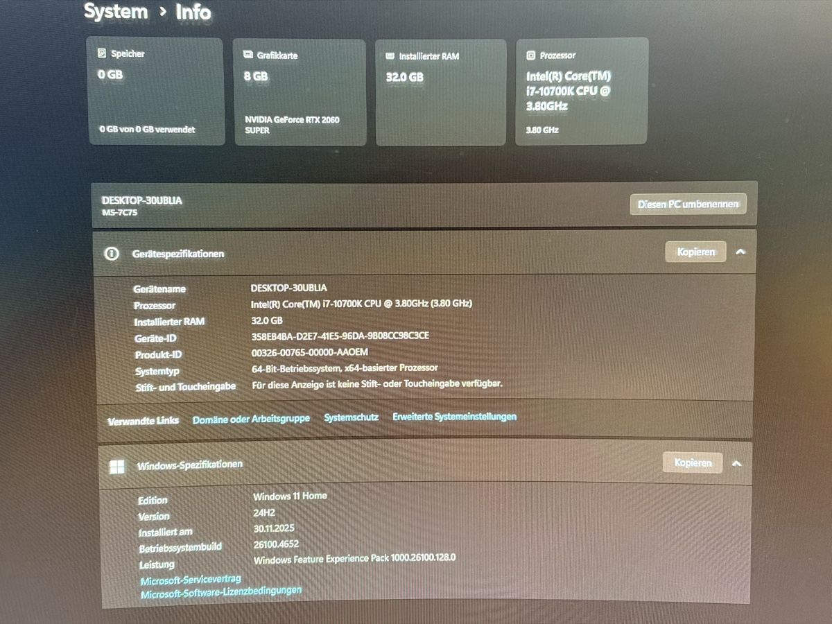 PC: Gaming PC – Usato da Bellikon venduto da SvenMaerki 1