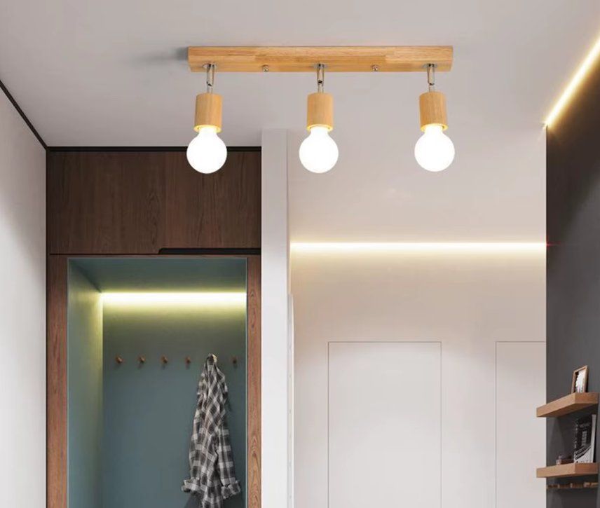 Lampadari & plafoniere: Holz Deckenstrahler 3 Flammig – Nuovo e nell'imballaggio originale da Geneve venduto da Titi2008 5