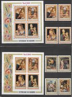 Burundi Serie 458-465 + 4 Blöcke Madonnengemälde ** 1968