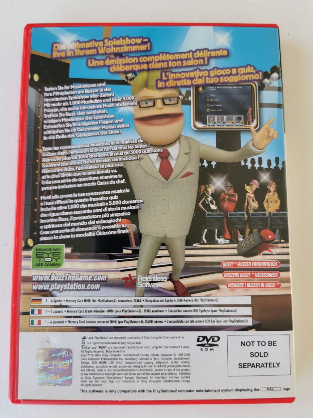 Giochi: Ps 2 - Buzz! The Music Quiz – Usato da Lenzburg venduto da eyworld 2