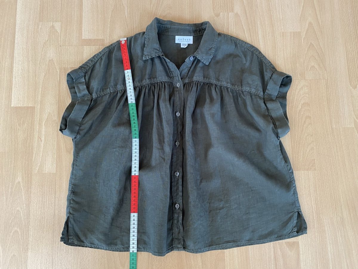 Camicette: Velvet Graham Spencer Bluse Olive Gr. M – Usato da Buochs venduto da H16 6