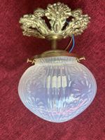 Antik Jugendstil Deckenlampe OpalinglasTop Zustand gereinigt