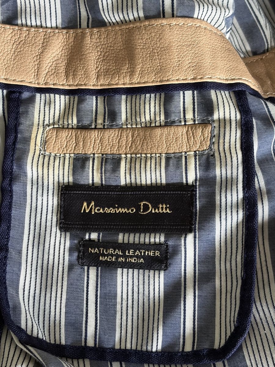 Massimo Dutti Giacche: Massimo Dutti - Beige Leather Jacket - size S – Usato da Zug venduto da digalvao 5