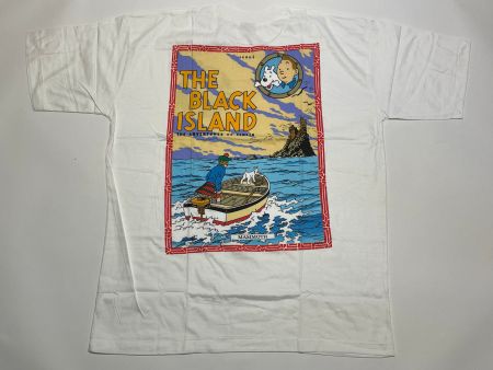 Vintage 90s T-Shirt Tintin double Print New Under Blister XL