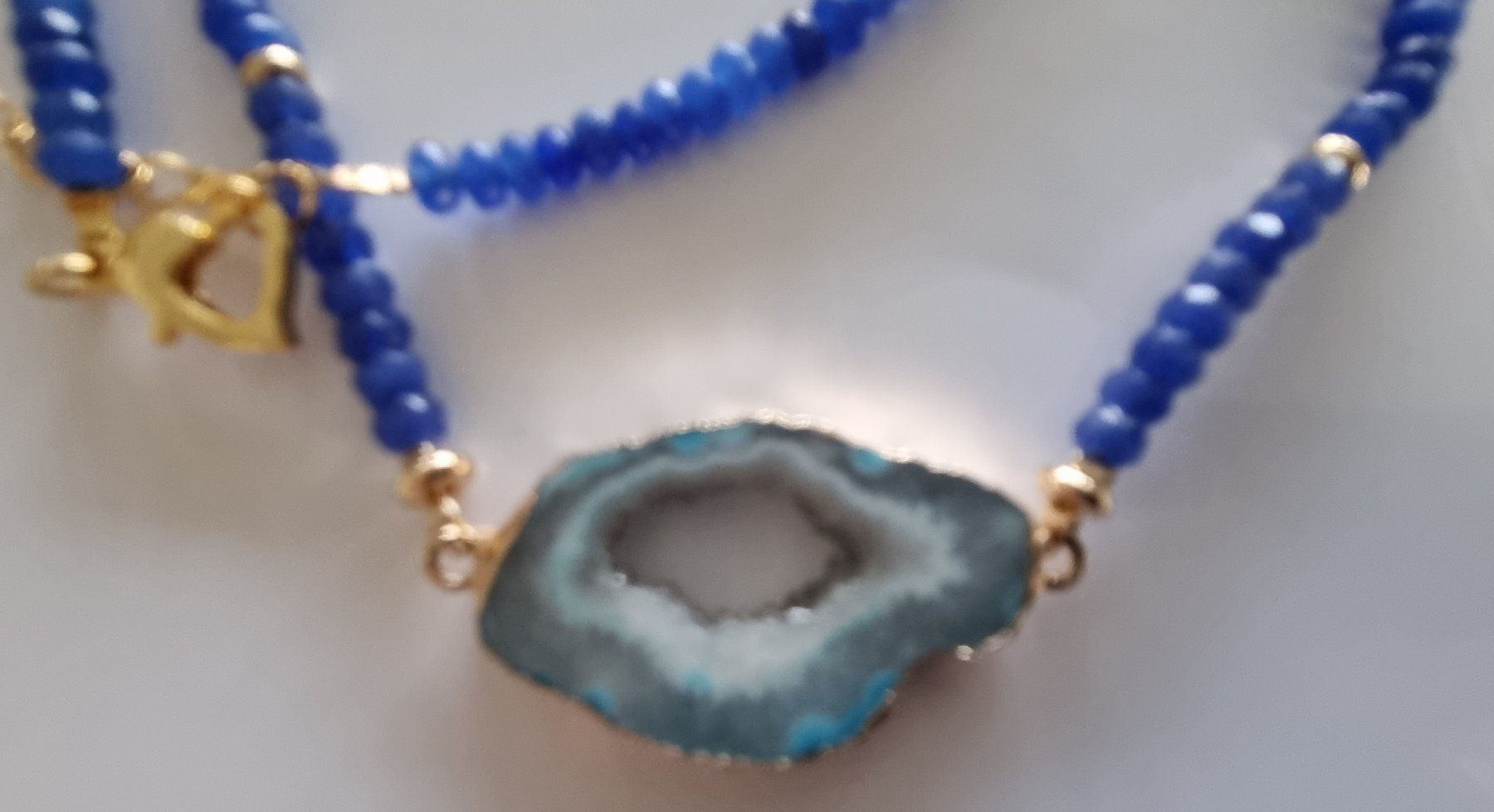 Catenine: Jade Halskette mit Druse 57 – Nuovo e nell'imballaggio originale da Luzern venduto da Cellina1 3