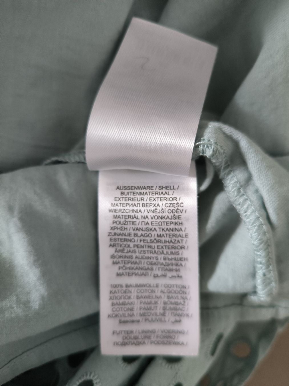 Vestiti: Baumwoll Spitzen Kleid Gr 46 mintfarben – Usato da Kloten venduto da Olivenbaum2017 4