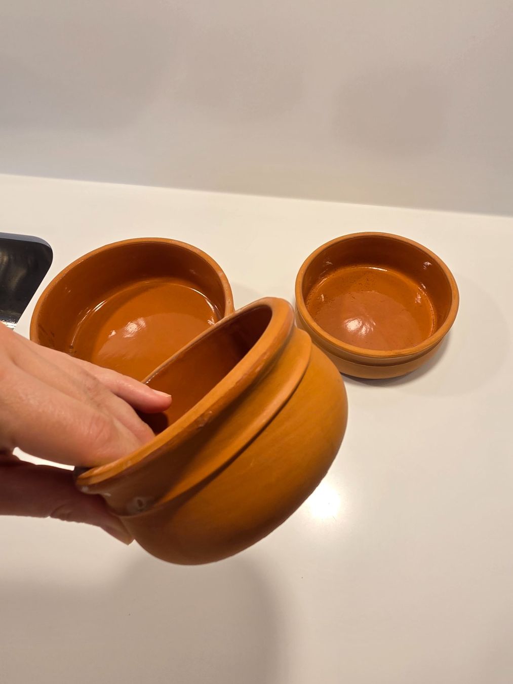 Ciotole: Terracotta Schälchen orange 3er Set neuwertig – Usato da Zürich venduto da Lela-Mirela 1