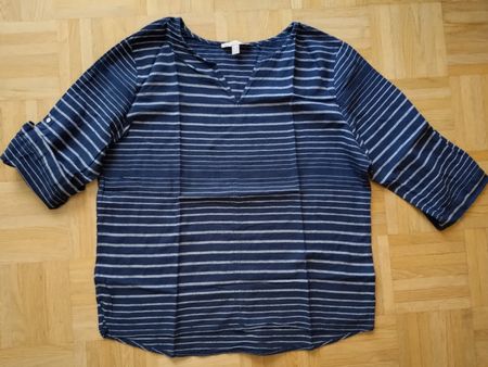 Chemisier Esprit rayé bleu et blanc, taille 40