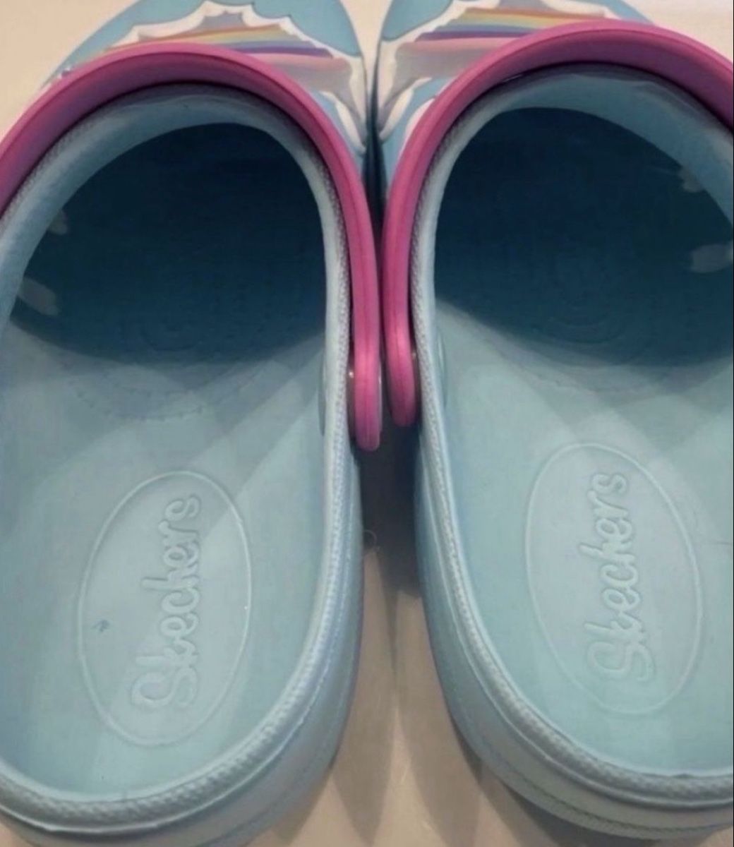 Skechers Scarpe per ragazzi: Skechers Kinder Clogs Regenbogen Wolken Hellblau Gr. 33 – Nuovo (secondo la descrizione) da Freidorf TG venduto da nad_fxh7 4