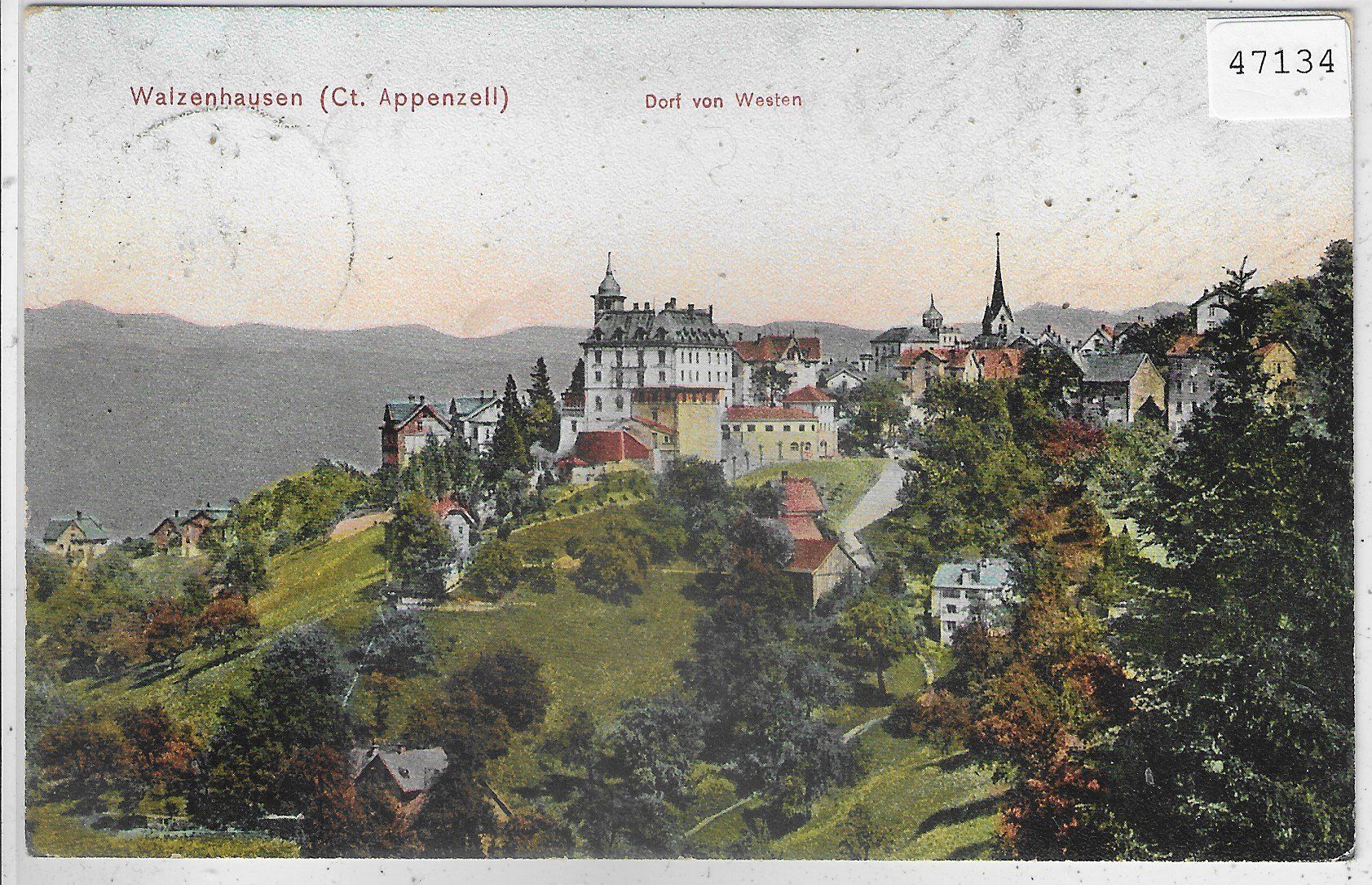Ansichtskarten: Walzenhausen - Dorf von Westen – Gebraucht aus Ettingen von Kartenplanet